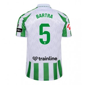 Billiga Real Betis Marc Bartra #5 Hemmatröja 2024-25 Kortärmad